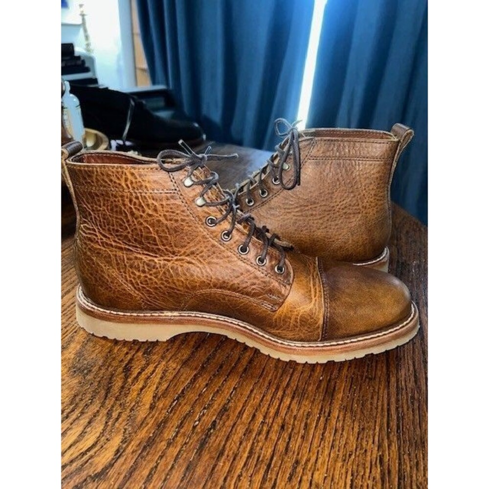 Rancourt & Co. Wolf Boots Toast Rushmore Colorway Leather Vibram Mn’s 10D NWOT - Picture 8 of 11